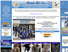 Tablet Screenshot of animal-aid.com